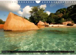 Calvendo Wandkalender*Seychellen (Wandkalender 2025 DIN A4 quer), Monatskalender