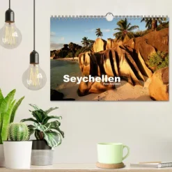 Calvendo Wandkalender*Seychellen (Wandkalender 2025 DIN A4 quer), Monatskalender
