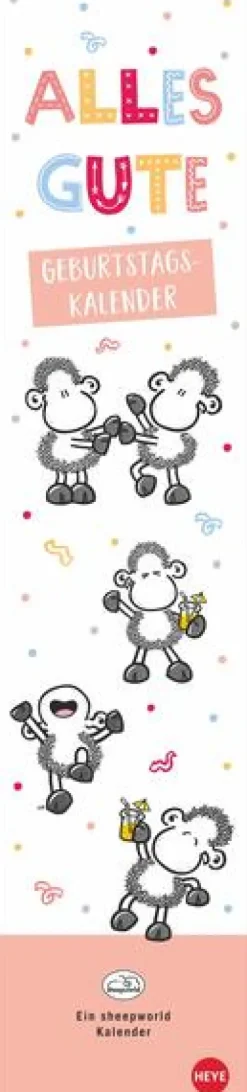 sheepworld Geburtstagskalender Langplaner*Heye Hot