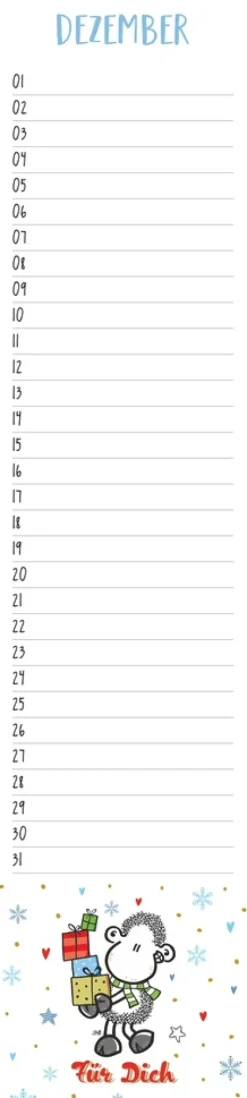 sheepworld Geburtstagskalender Langplaner*Heye Hot
