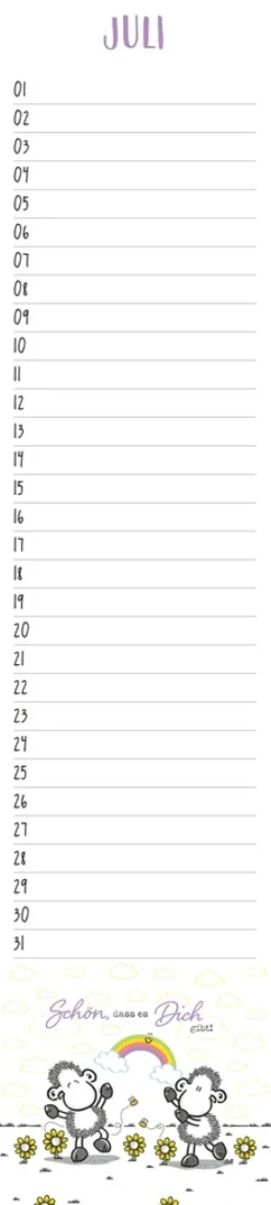 sheepworld Geburtstagskalender Langplaner*Heye Hot