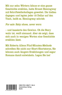 Autorenhaus Verlag Sprachwissenschaften-Short-Shortstorys schreiben - Kürzestgeschichten schreiben