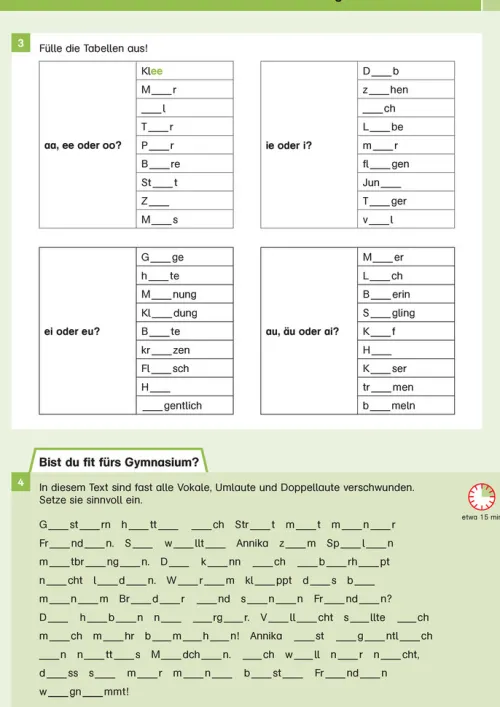 Klett Lerntraining Quali Trainer·Grundschule|Grundschule·Deutsch-Sicher ins Gymnasium Deutsch 4. Klasse