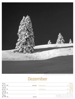 Ackermann Kunstverlag Wochenkalender*Silent Nature Wochenplaner Kalender 2026