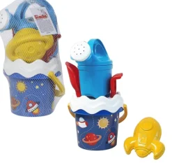 Simba Toys GmbH & Co. Baby & Kleinkind*Simba 107114607 - Space Baby-Eimergarnitur, (Eimer 11cm), 6-teilig, Sandspielzeug