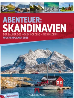 Ackermann Kunstverlag Wochenkalender-Skandinavien Wochenplaner Kalender 2026 | Der Zauber des hohen Nordens