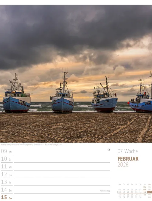 Ackermann Kunstverlag Wochenkalender-Skandinavien Wochenplaner Kalender 2026 | Der Zauber des hohen Nordens