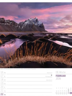 Ackermann Kunstverlag Wochenkalender-Skandinavien Wochenplaner Kalender 2026 | Der Zauber des hohen Nordens