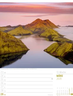 Ackermann Kunstverlag Wochenkalender-Skandinavien Wochenplaner Kalender 2026 | Der Zauber des hohen Nordens