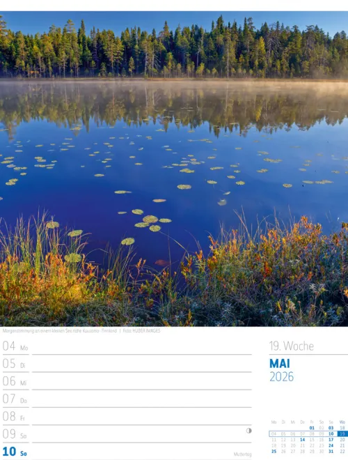 Ackermann Kunstverlag Wochenkalender-Skandinavien Wochenplaner Kalender 2026 | Der Zauber des hohen Nordens