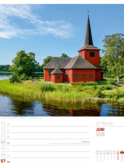 Ackermann Kunstverlag Wochenkalender-Skandinavien Wochenplaner Kalender 2026 | Der Zauber des hohen Nordens