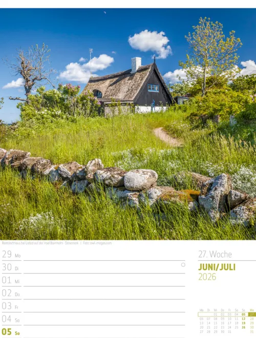 Ackermann Kunstverlag Wochenkalender-Skandinavien Wochenplaner Kalender 2026 | Der Zauber des hohen Nordens