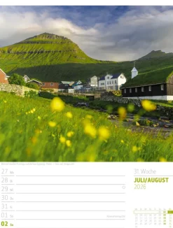 Ackermann Kunstverlag Wochenkalender-Skandinavien Wochenplaner Kalender 2026 | Der Zauber des hohen Nordens