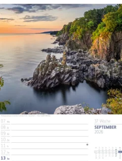 Ackermann Kunstverlag Wochenkalender-Skandinavien Wochenplaner Kalender 2026 | Der Zauber des hohen Nordens