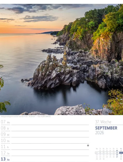 Ackermann Kunstverlag Wochenkalender-Skandinavien Wochenplaner Kalender 2026 | Der Zauber des hohen Nordens