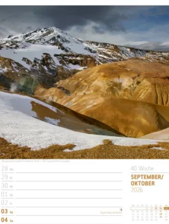 Ackermann Kunstverlag Wochenkalender-Skandinavien Wochenplaner Kalender 2026 | Der Zauber des hohen Nordens
