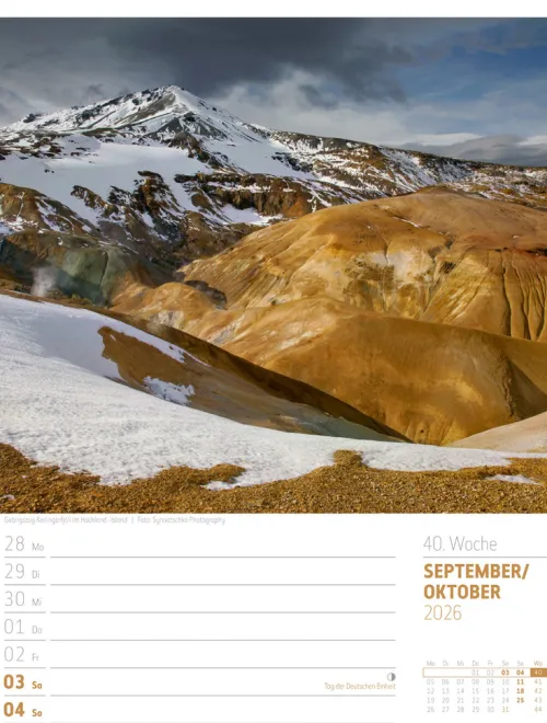 Ackermann Kunstverlag Wochenkalender-Skandinavien Wochenplaner Kalender 2026 | Der Zauber des hohen Nordens