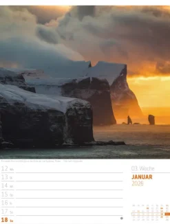 Ackermann Kunstverlag Wochenkalender-Skandinavien Wochenplaner Kalender 2026 | Der Zauber des hohen Nordens