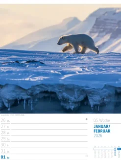 Ackermann Kunstverlag Wochenkalender-Skandinavien Wochenplaner Kalender 2026 | Der Zauber des hohen Nordens