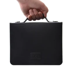 Barth & Bauer Lesen & Geschichten*SKIN Tasche BASIC Gr. XL (Habersack) onyx-schwarz / mit Tragegurt & Buchstütze