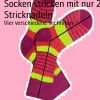 Socken stricken mit nur 2 Stricknadeln*BookRix Best