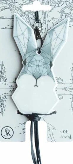 Bookchair Vertrieb Bastelpapier & Origami*Softreflector ORIGAMI (Hase) Reflektor für Taschen und Kleidung