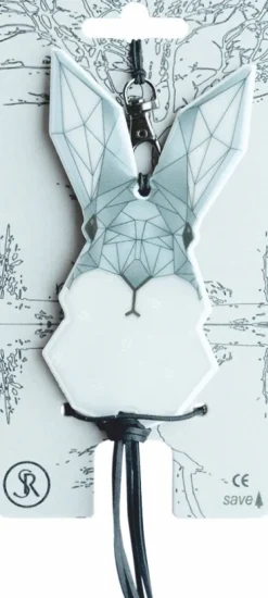 Bookchair Vertrieb Bastelpapier & Origami*Softreflector ORIGAMI (Hase) Reflektor für Taschen und Kleidung