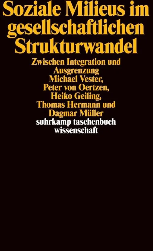 Suhrkamp Verlag Soziologie*Soziale Milieus im gesellschaftlichen Strukturwandel