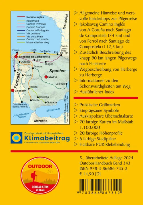 Spanien: Camino Inglés*Stein, Conrad Verlag New