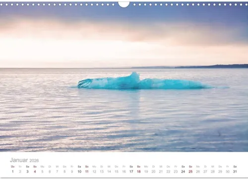Calvendo Wandkalender*Spitzbergen - Wild.Rau.Ungezähmt. (Wandkalender 2026 DIN A3 quer), Monatskalender
