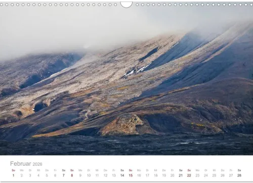 Calvendo Wandkalender*Spitzbergen - Wild.Rau.Ungezähmt. (Wandkalender 2026 DIN A3 quer), Monatskalender