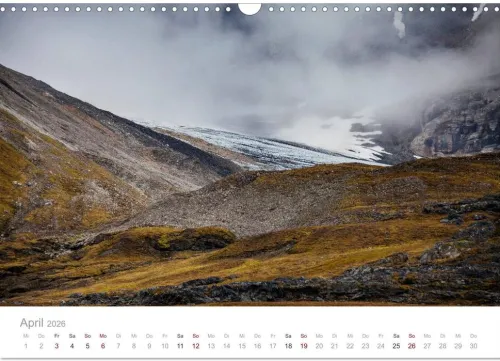 Calvendo Wandkalender*Spitzbergen - Wild.Rau.Ungezähmt. (Wandkalender 2026 DIN A3 quer), Monatskalender
