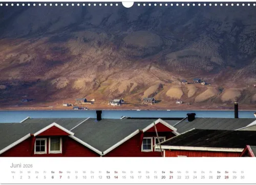 Calvendo Wandkalender*Spitzbergen - Wild.Rau.Ungezähmt. (Wandkalender 2026 DIN A3 quer), Monatskalender