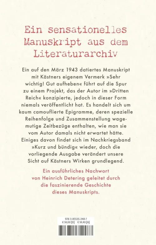 Sprüche und Widersprüche*Atrium Verlag New