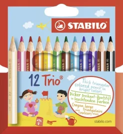 Stabilo Buntstifte-Buntstifte Trio® dick+kurz, 12er Set