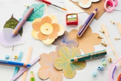 STABILO Buntstifte-Buntstifte, Wasserfarbe & Wachsmalkreide woody 3in1, 38er Box und 3 Spitzer mit 13 verschiedenen Farben