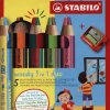 Stabilo Buntstifte-Buntstifte woody 3in1 duo 5er Set mit Spitzer