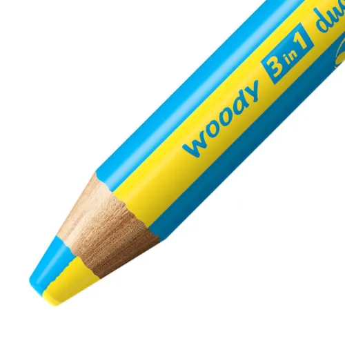 Stabilo Buntstifte-Buntstifte woody 3in1 duo 5er Set mit Spitzer