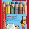 Buntstifte woody 3in1, 6er Set*Stabilo Hot