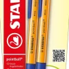 Stabilo Kugelschreiber*Druck-Kugelschreiber pointball blau 2er Set