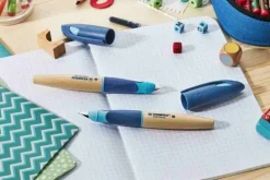 Füller EASYbirdy Timber in grün - inkl. Patrone, ergonomisch für Rechtshänder mit Anfänger-Feder A*STABILO Discount