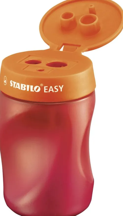 STABILO Küche & Esszimmer-Spitzer Dosen-Spitzer für Rechtshänder EASYsharpener, 3 in 1, orange