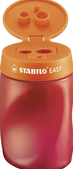 STABILO Küche & Esszimmer-Spitzer Dosen-Spitzer für Rechtshänder EASYsharpener, 3 in 1, orange