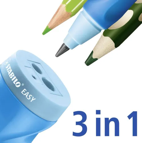 STABILO Küche & Esszimmer-Spitzer Dosen-Spitzer für Linkshänder EASYsharpener , 3 in 1, pink