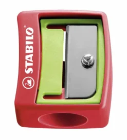 STABILO Buntstifte*Spitzer Spitzer woody 3 in 1 Spitzer, für extradicke Stifte - rot/grün