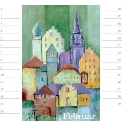 Stadler Kalender Immerwährender Kalender*StadtArt Bodensee. Immerwährender Geburtstags- und Tischkalender