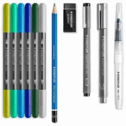 Schreib- und Zeichbedarf Handlettering Aquarell Set, 11er Set*STAEDTLER New