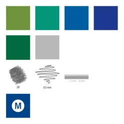 Schreib- und Zeichbedarf Handlettering Aquarell Set, 11er Set*STAEDTLER New