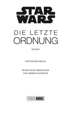 Panini Verlags GmbH Space Opera*Star Wars: Die letzte Order