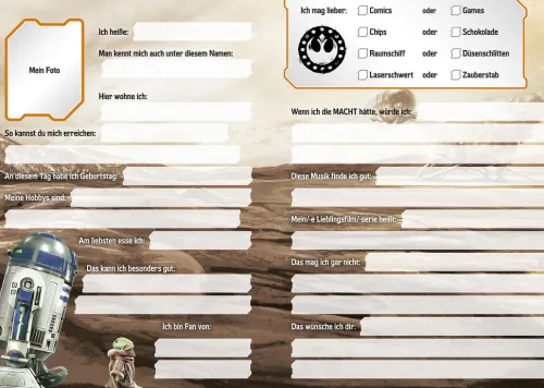 Panini Verlags GmbH Freundebücher*Star Wars The Mandalorian: Freundebuch